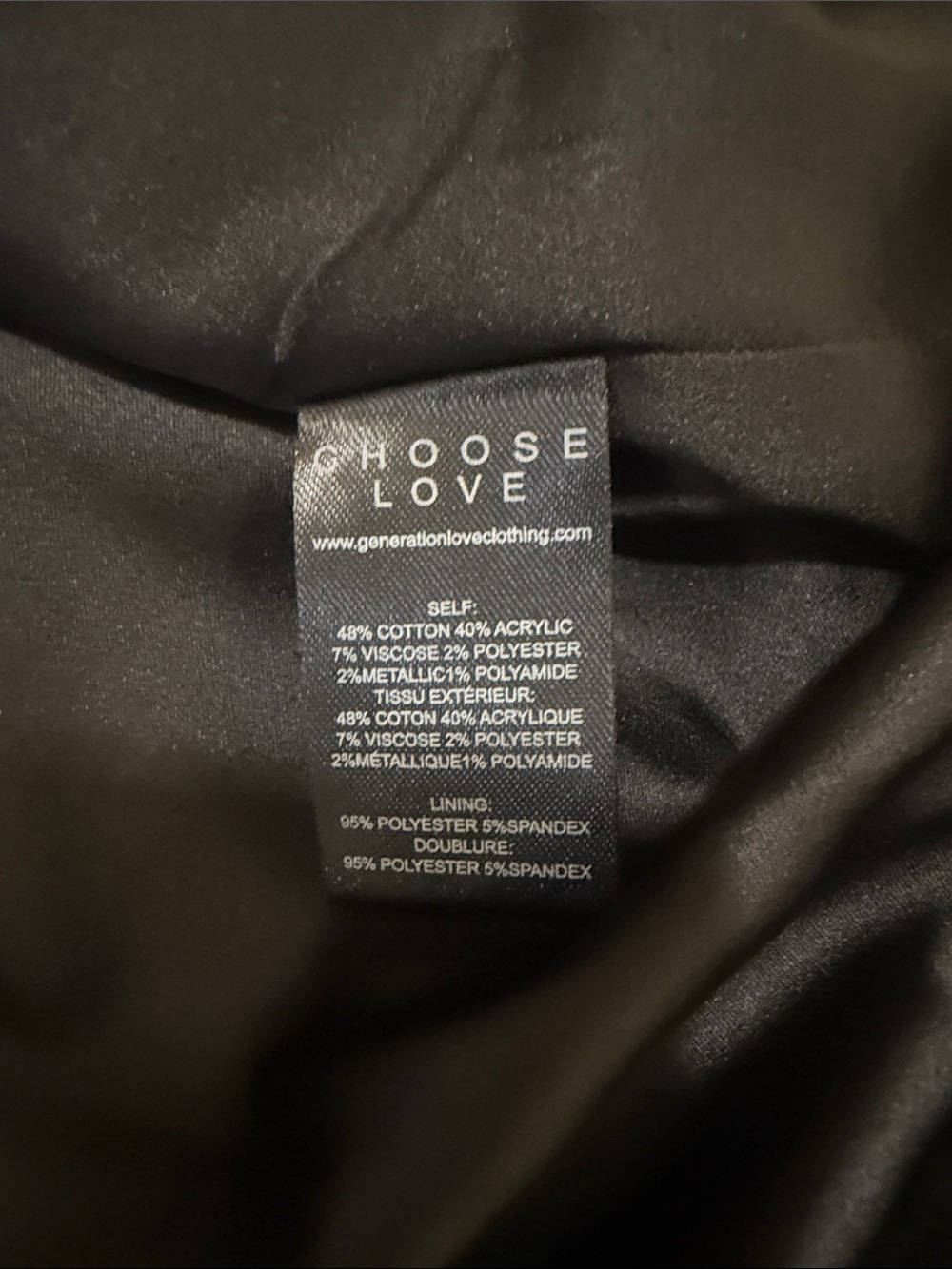 Generation Love Black Tweed Chain-Trim Jacket-S - Picture 5 of 6
